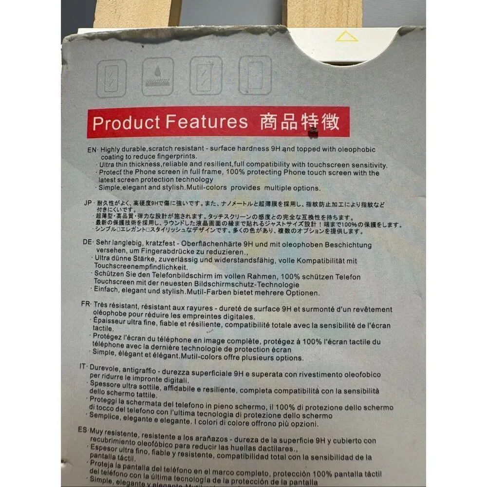 2 glass screen protectors TOZO